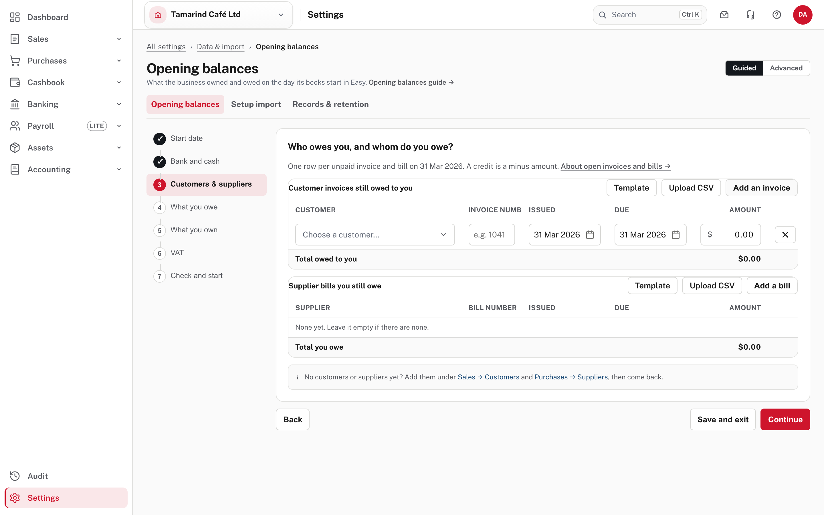 A customer invoice row: customer, invoice number, dates and amount
