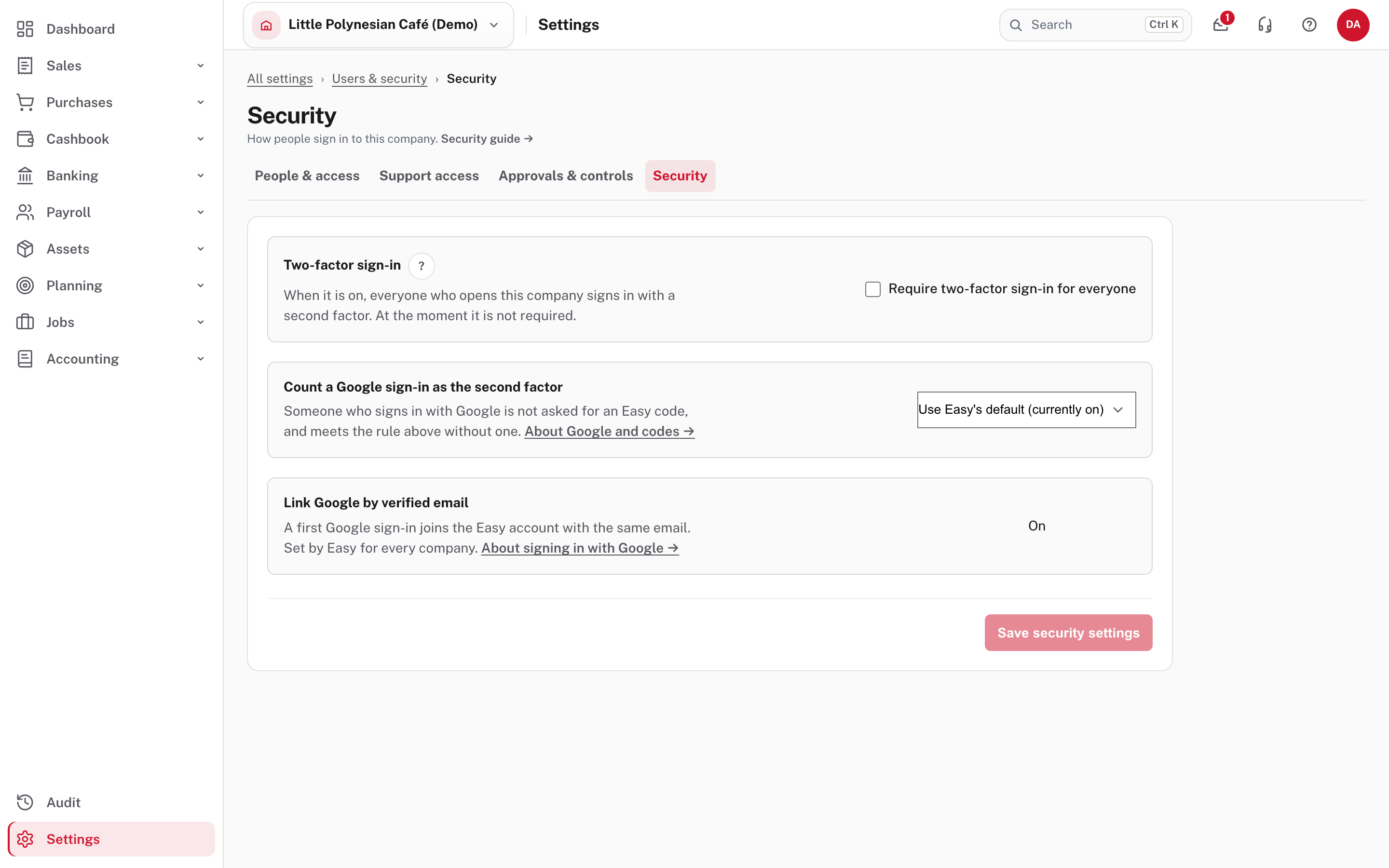Security: require two-factor sign-in for everyone