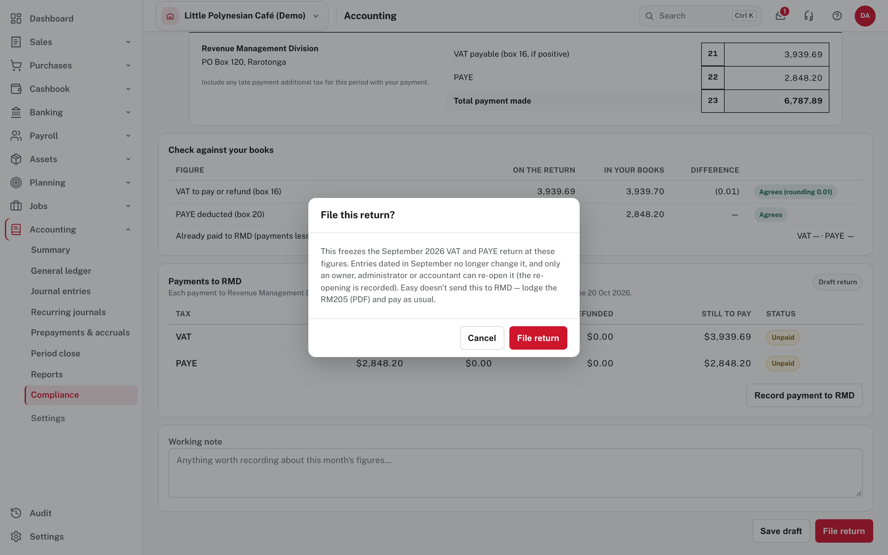 File this return?